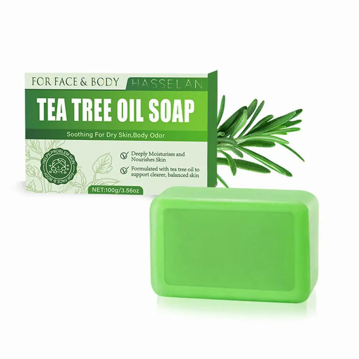 Tea Tree Soap for Acne &amp; Oily Skin | Natural Face &amp; Body Cleanser – Calivra Glow